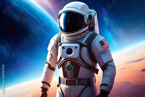 astronaut in space AI GENRATED photo