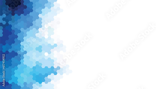 Abstract geometry hexagon blue & white  texture background pattern. with space for text. vector illustration.