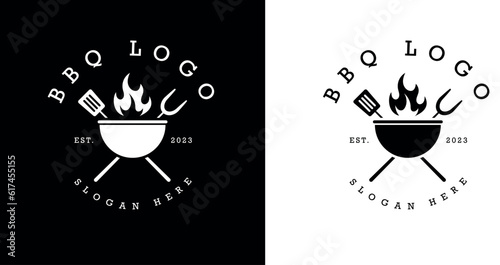 Barbecue logo design. Food or grill template.