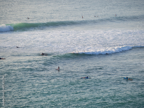 Photography surfing in the sea