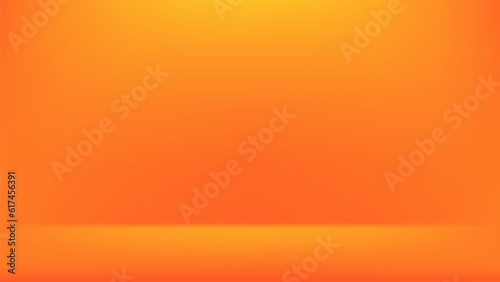Orange gradient abstract background. Studio empty background with modern look.