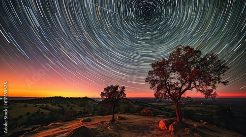 Time-Lapse Photos of Star Trails or Sunsets  Capturing Celestial and Earthly Beauty in Motion