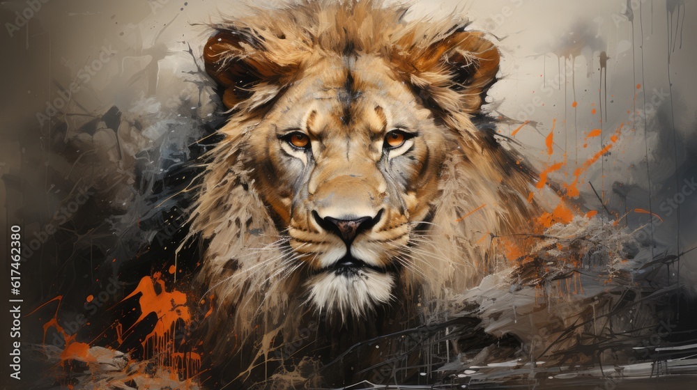 Lion - amazing illustration stylish and eyecatching Lion - amazing illustration stylish and eyecatching