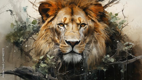 Lion - amazing illustration stylish and eyecatching