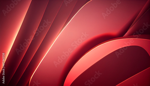 Minimal abstract light red background Ai generated image