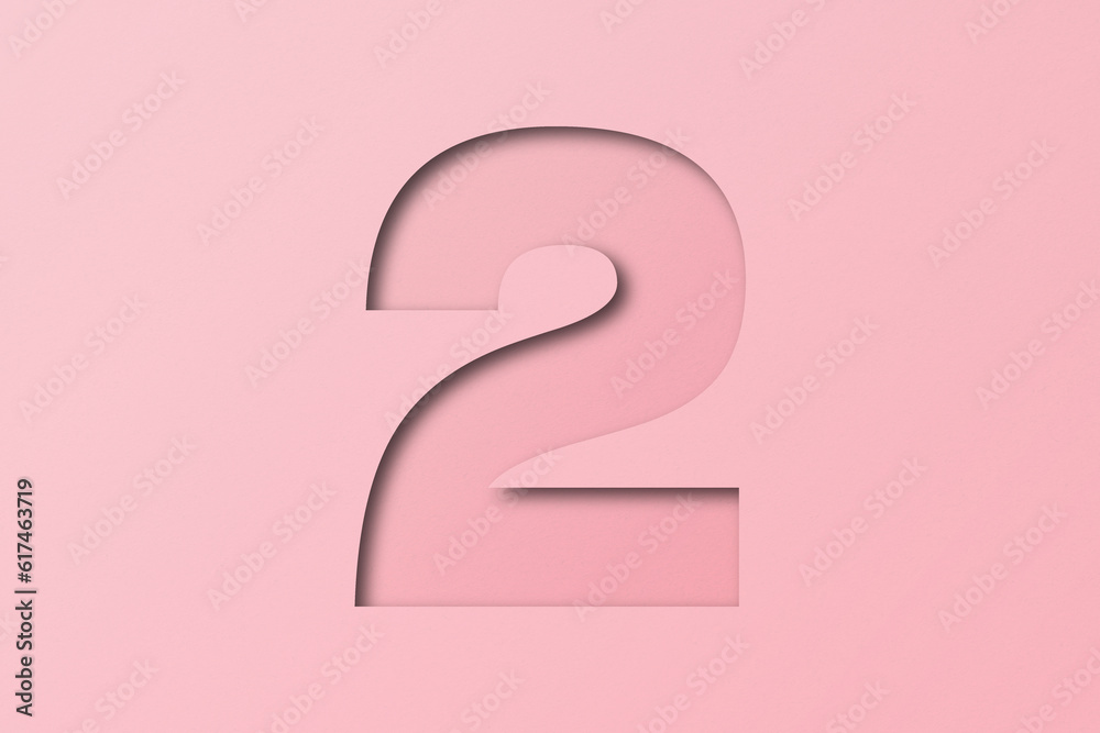 pink confetti alphabet paper number 2 pink confetti alphabet paper number 2