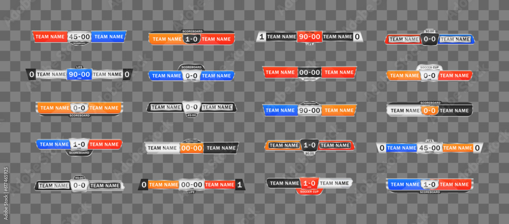 Set of news lower thirds. Isolated vector TV broadcast tags. Vector banners and bars for television, video or media content. Set of news lower thirds. Isolated vector TV broadcast tags. Vector banners and bars for television, video or media content.