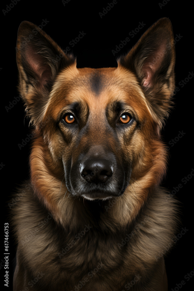 portrait of a german shepherd