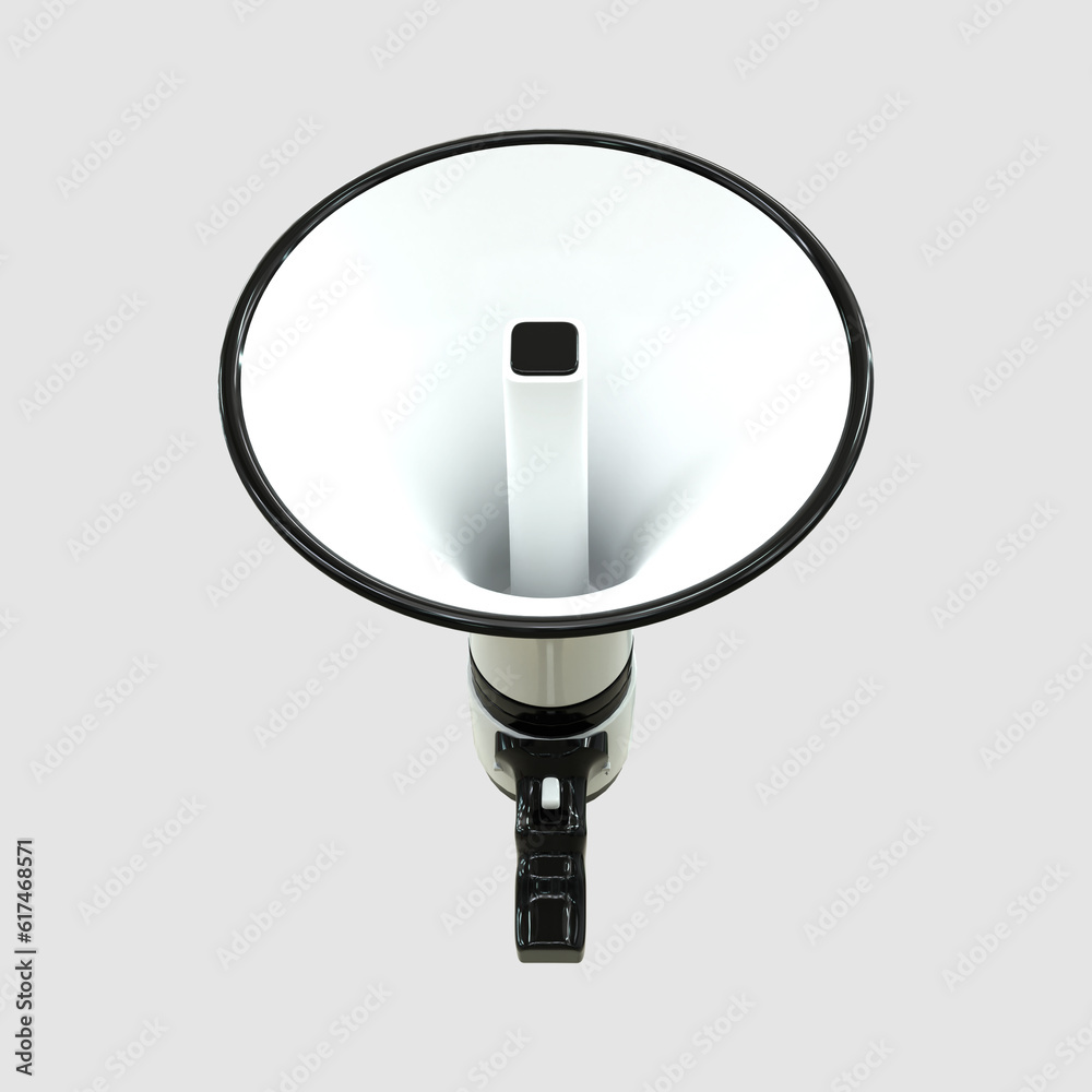 Loudspeaker megaphone scene 3d icon 3d render Loudspeaker megaphone scene 3d icon 3d render