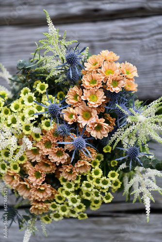 a large bouquet of meadow flowers