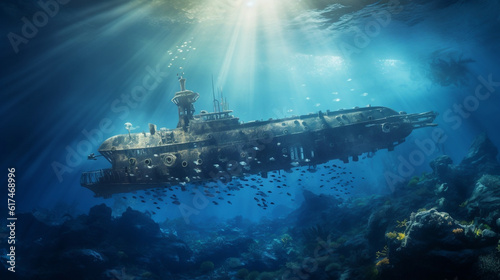Forgotten by Time: An Old Submarine Abandoned on the Seabed