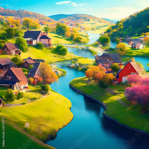 The beautiful village  