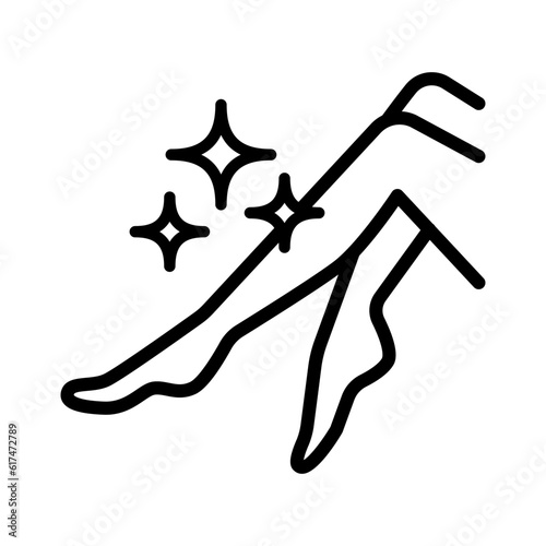 Lady legs outline icon