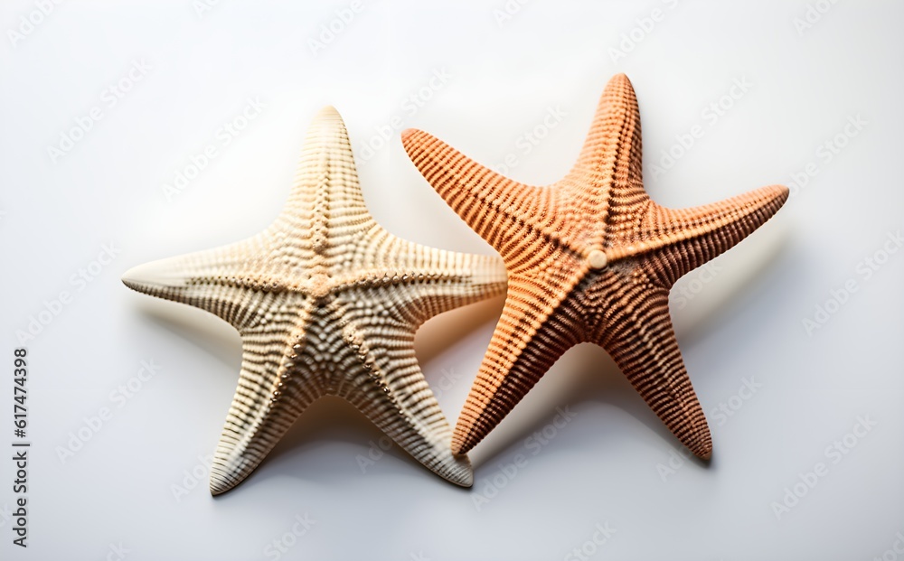 Starfish Duo, Seashells, Closeup, Isolated on White, Natural Marine Textures, Perfect for Commercial Imagery, eCommerce, Beach-Themed Designs, Generative AI, Generative, KI
Starfish Duo, Seashells, Closeup, Isolated on White, Natural Marine Textures, Perfect for Commercial Imagery, eCommerce, Beach-Themed Designs, Generative AI, Generative, KI