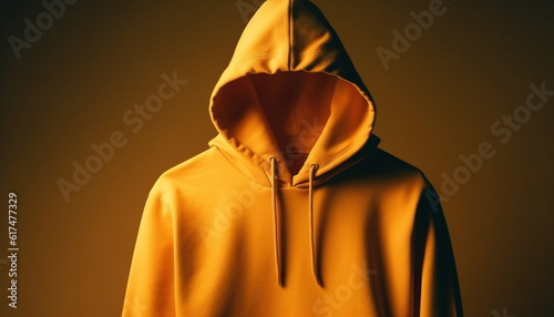 Hooded silhouette in black, spooky mystery revealed generated by AI