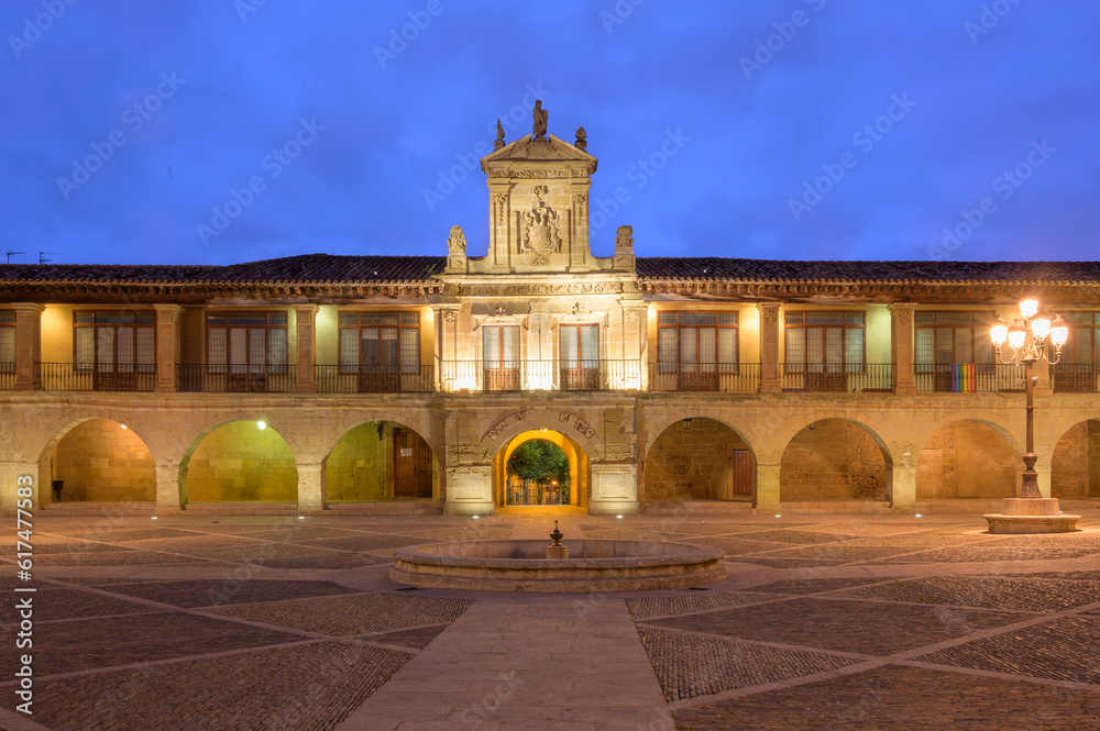 Santo Domingo de la Calzada Town Hall Building in the Rioja Region of Spain