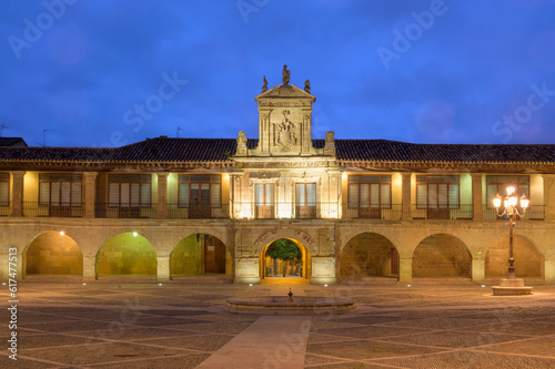 Santo Domingo de la Calzada Town Hall Building in the Rioja Region of Spain