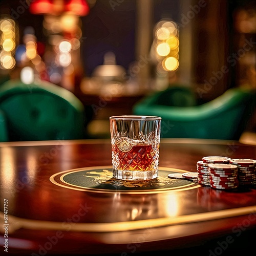 Obraz na płótnie Old Fashioned Elegance at the Poker Table
