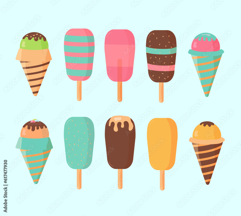 soft, ice, cream, illustration, cone, icon, sundae, vector, waffle, dessert, food, summer, product, serve, swirl, stick, collection, ice cream, icecream, isolated, scoop, set, snack, vanilla, white, d