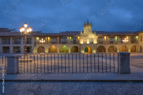 Obraz na płótnie Santo Domingo de la Calzada Town Hall Building in the Rioja Region of Spain w salonie