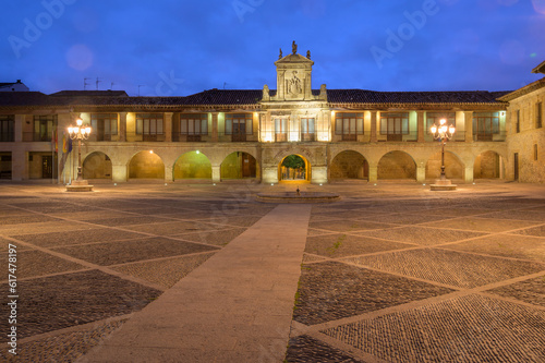 Obraz na płótnie Santo Domingo de la Calzada Town Hall Building in the Rioja Region of Spain w salonie