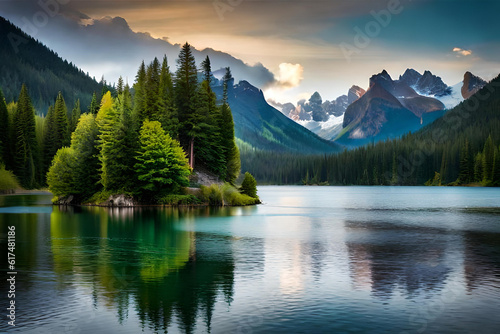 lake in mountains © Mohan