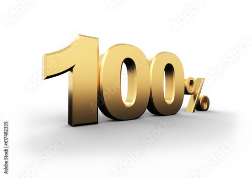 gold hundred percent on tra...