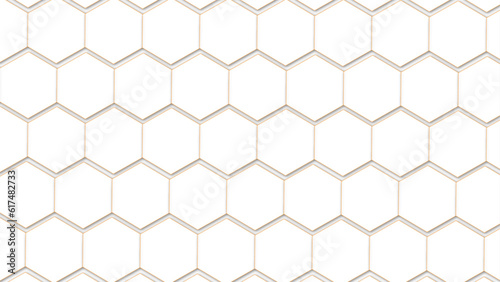 Fototapeta Naklejka Na Ścianę i Meble -  Modern simple style hexagonal graphic concept. Futuristic surface hexagon pattern with light rays. Abstract background with squares . Background with hexagons. Abstract background with lines	