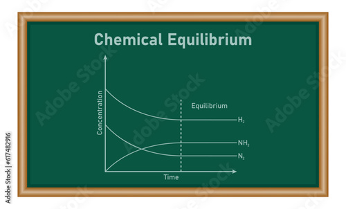 Model experiment for the dynamic aspect of a chemical equilibrium. Chemical equilibrium. mathematics resources for teachers and students.