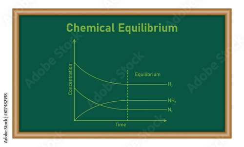 Model experiment for the dynamic aspect of a chemical equilibrium. Chemical equilibrium. mathematics resources for teachers and students.