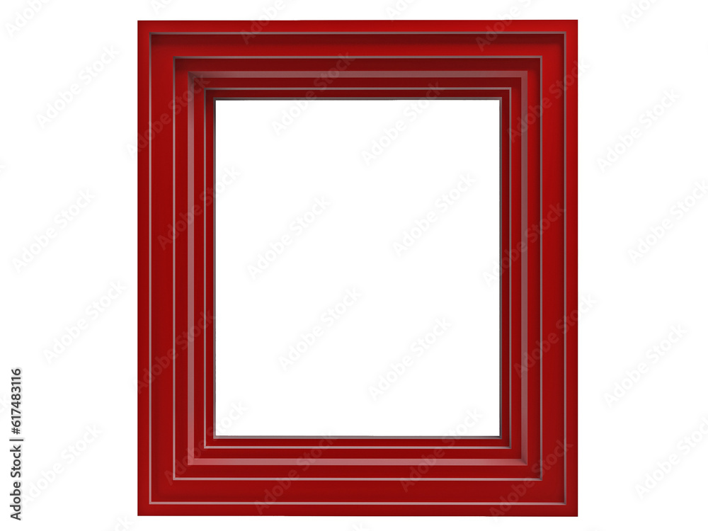 Red frame isolated on white background. Red frame isolated on white background.
