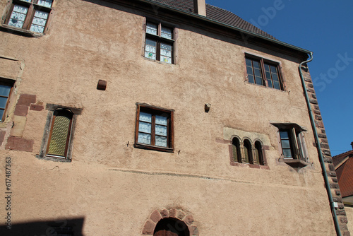 medieval house in obernai in alsace (france)