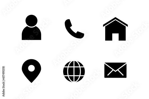 Contact icon set