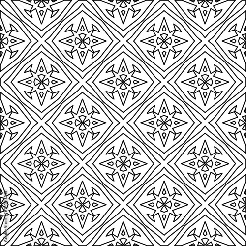 Black and white pattern with abstract shapes. Abstract background. Patterns of the lines.