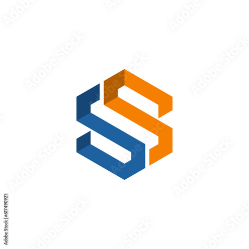 SS initials monogram logo vector