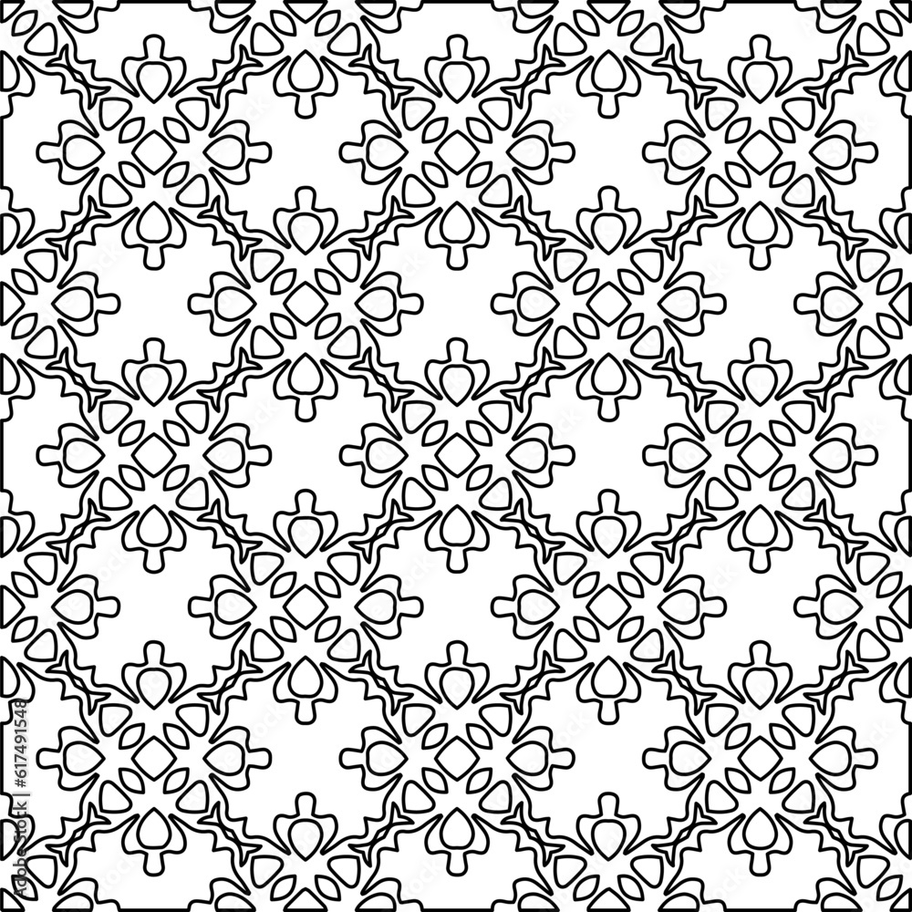 Black and white pattern with abstract shapes. Abstract background. Patterns of the lines.