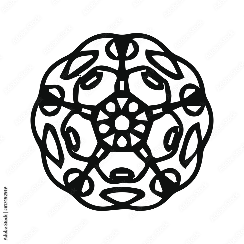 hand drawing symmetry mandala and symmetry flower, complex circle hand drawing symmetry mandala and symmetry flower, complex circle