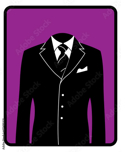 Suits store. Suit for Men. Elegant classy men's suit.