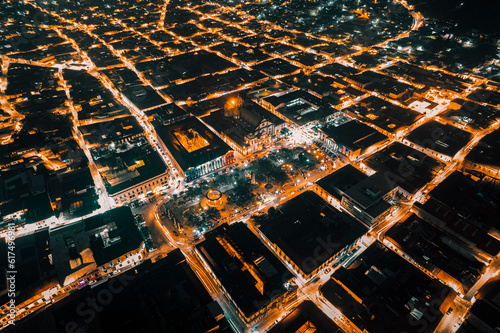 Night landscape over the city