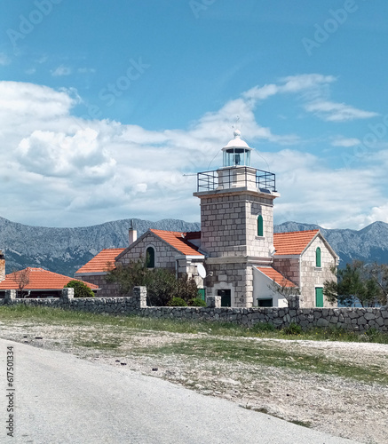 Lighthouse on the island of Hvar in Sucuraj, Croatia, Europe