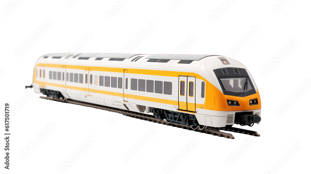 Train isolated on  white background png cutout