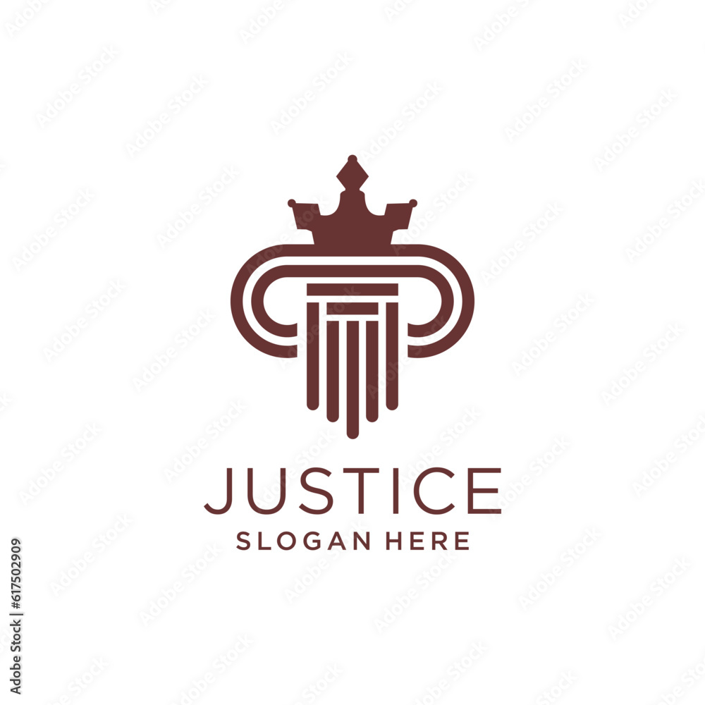 Law firm logo vector design with creative unique idea Law firm logo vector design with creative unique idea