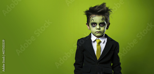 Cute Young Boy Dressed as F...