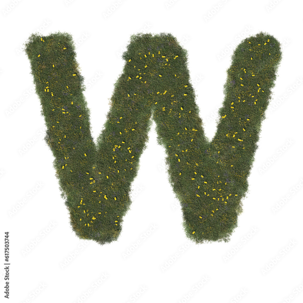 letter a from grass letter a from grass