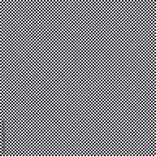 Black and white checkered background. Seamless square grid pattern.