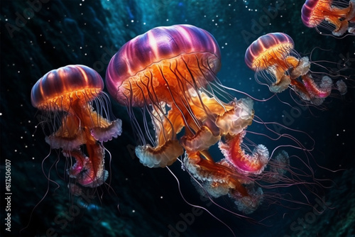 jelly fish in the sea © masud