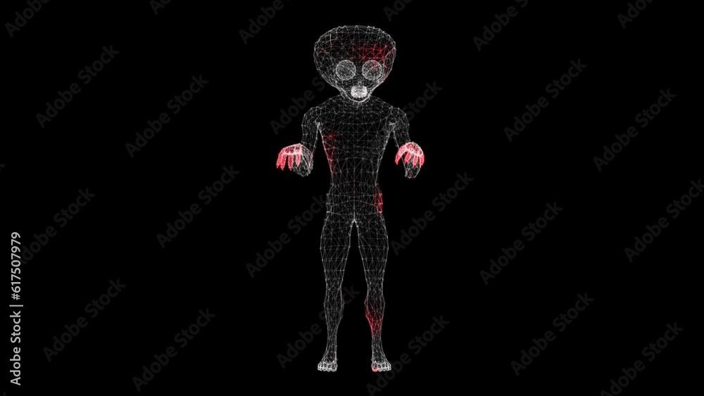 3D Alien Scan. UFO futuristic concept. Alien Scanning Interface. HUD Scull analyze. Mysterious Alien Humanoid, extraterrestrial life concept. For title, text, presentation. 3d animation 60 FPS 3D Alien Scan. UFO futuristic concept. Alien Scanning Interface. HUD Scull analyze. Mysterious Alien Humanoid, extraterrestrial life concept. For title, text, presentation. 3d animation 60 FPS