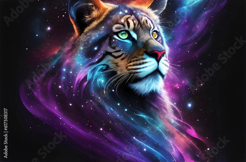 Nebulosa Galaxy tiger artwork
