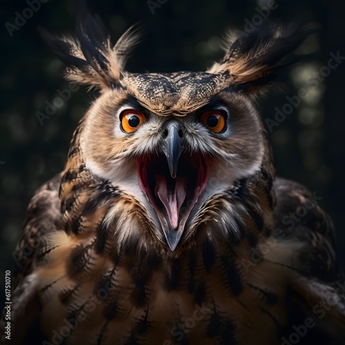Angry owl #617510710