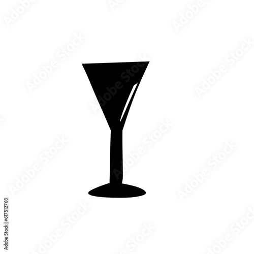 Black silhouette water glasses mugs vector illustration © King Silhouette